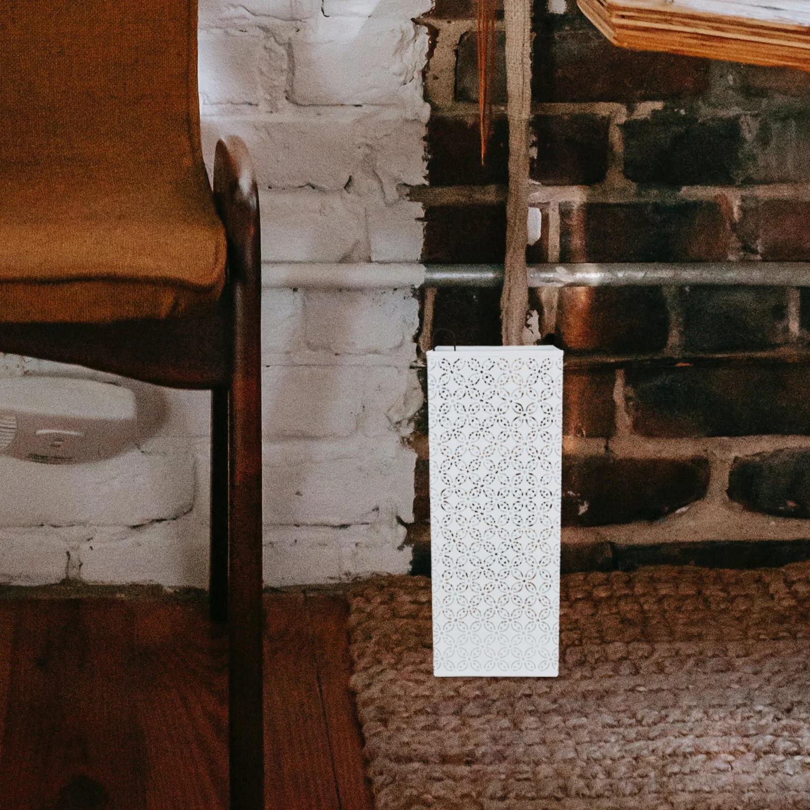 

Square Iron Umbrella Stand Holder Metal Rack for Entryway Office Home Decorative Umbrella Organizer Bin Canes Walking