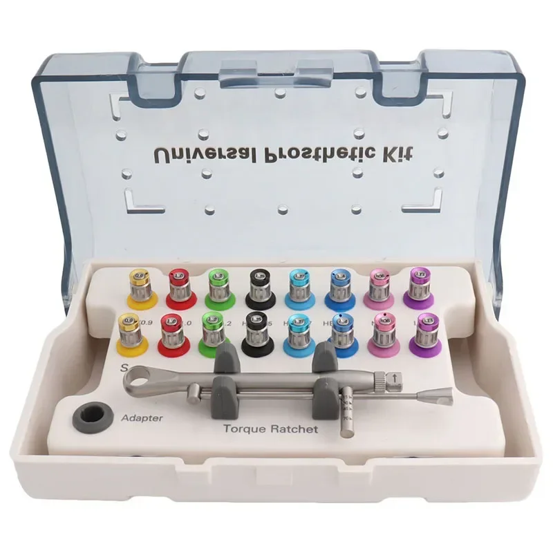 New 220v New Dental Oral Implant Universal Repair Tool Box Screwdriver Universal Torque Wrench