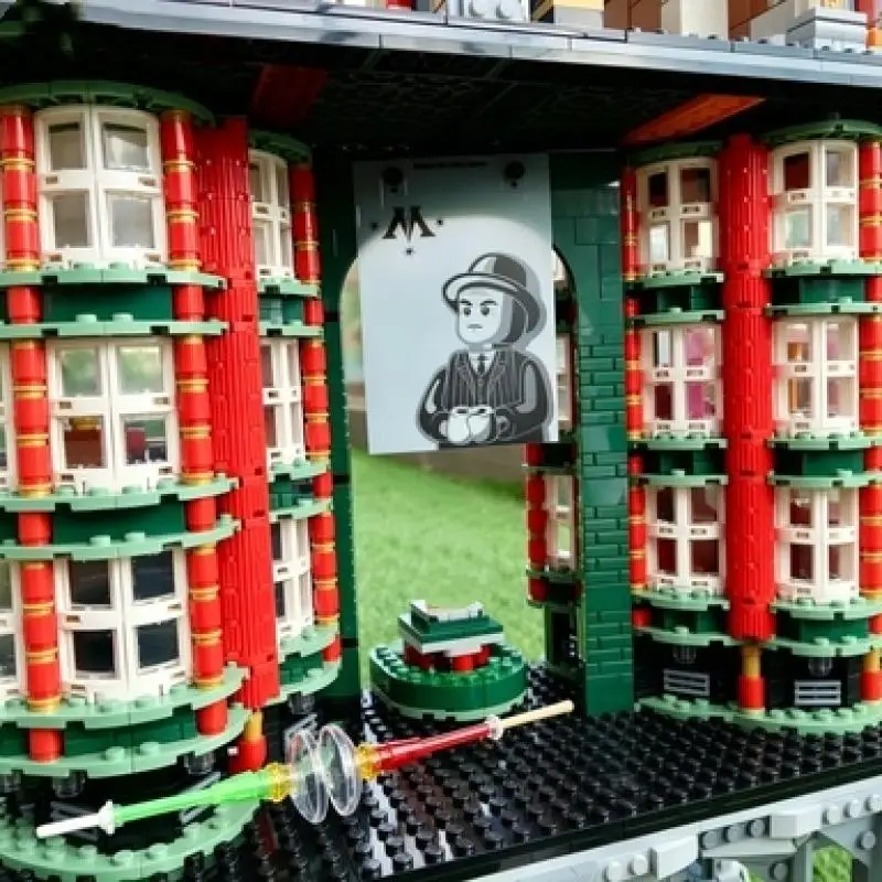 Classic Magic Headquarters Blocks, Detailed 3491pcs Wizard Structure Model Best Christmas Gift For Desktop Hobby Home Showcase