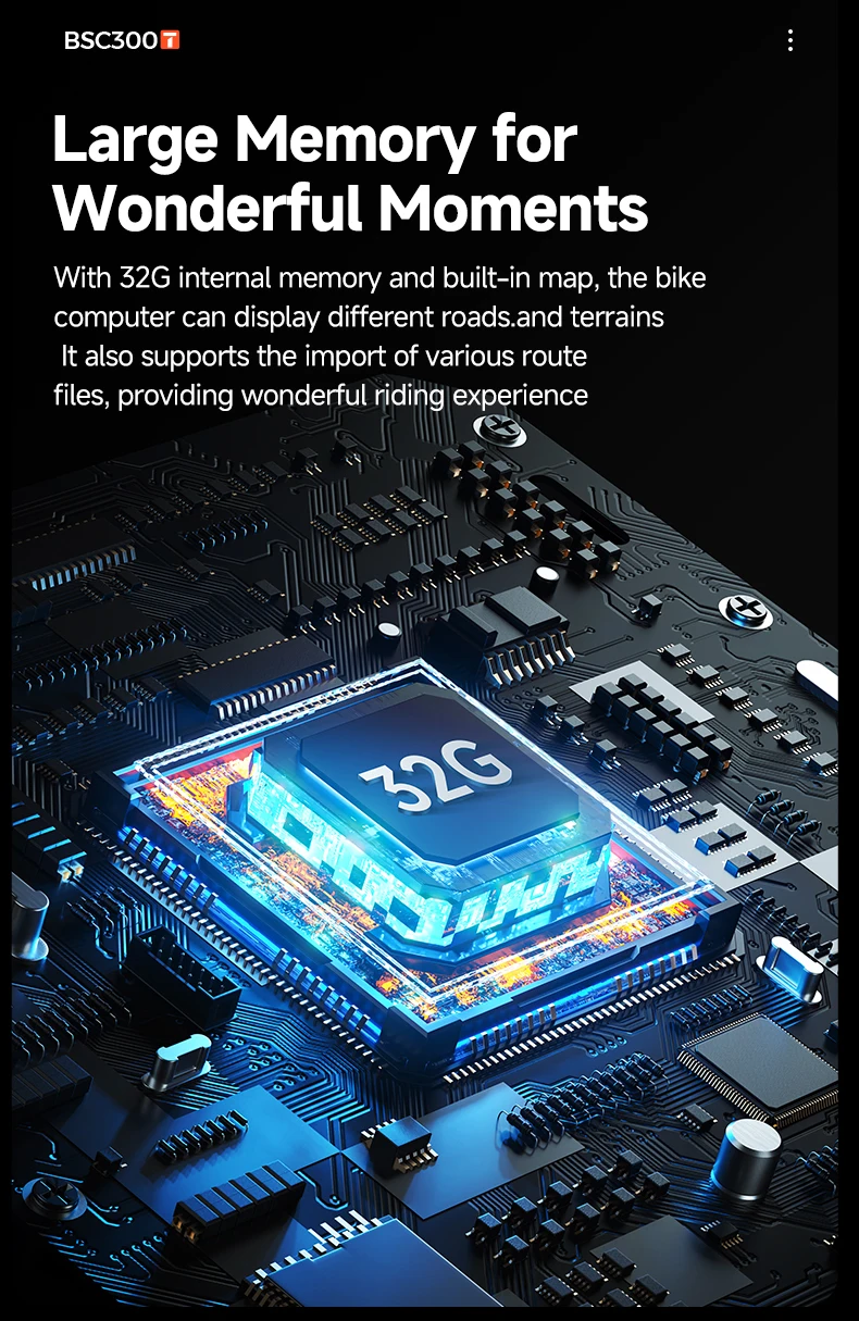 iGPSPORT BSC300T GPS-Fahrradcomputer, globale bunte Kartennavigation, Touchscreen, kabelloser Fahrradcomputer, Schiff aus Frankreich – Detail 8