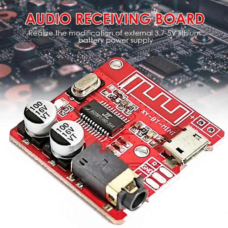 DIY Bluetooths Audio Receiver Board Bluetooths 5.0 MP3 Lossless Car Audio Decoders Board Wireless Stereo Music Module 3.7-5V
