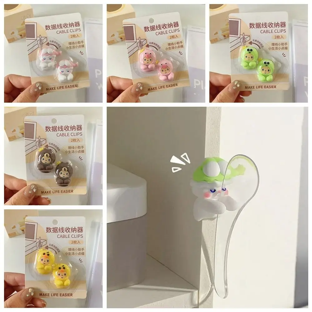 

Cable Clips Cartoon Cable Organizer Sticky Hooks Animals Animals Cable Holder Tool Cartoon Data Line Wire Hooks Wall