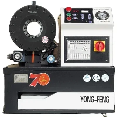 YONG-FENG Y120 finn-power mobile hose crimping machine hydraulic press for hoses rubber hose hydraulic crimping machine manual