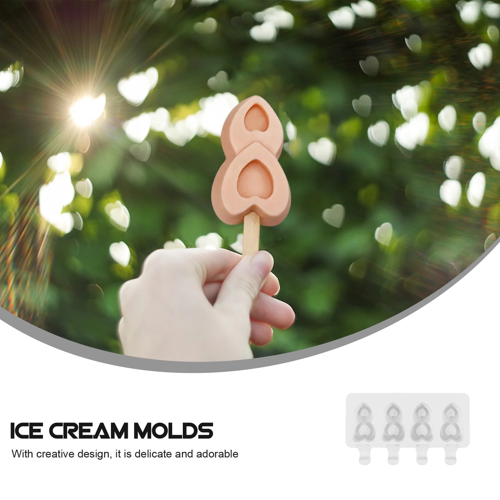 Popsicle Mold Ice Maker Machine DIY Supplies Diamond Cream Silicone Silica Gel Molds Mould