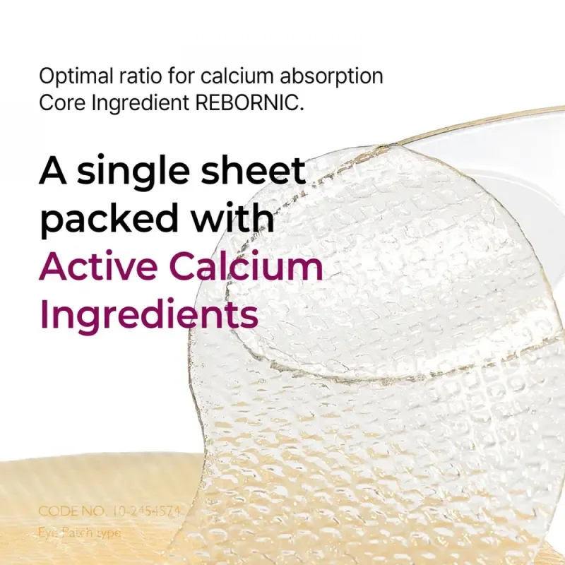 Dr.Melaxin Official'Calcium Volume Eye Patch 60ea,Anti-Aging,Reduce Puffiness&Droopy Eyelid,Firming Moisturizing Under Eye Patch