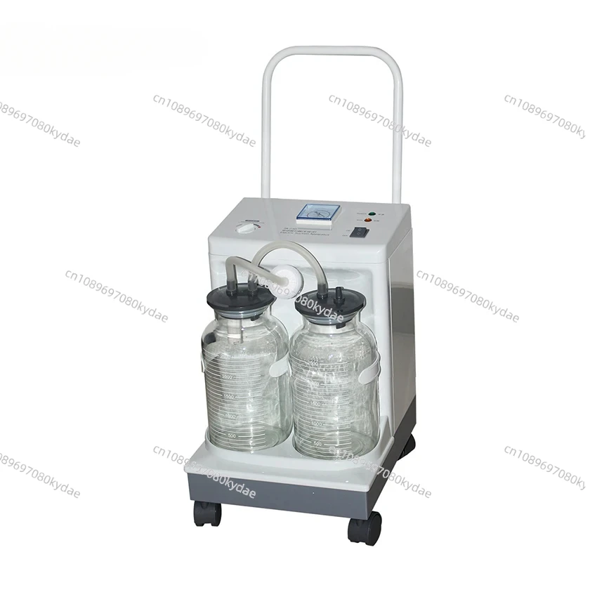 Portable 2500ml Aparato De Succion Maquina Succion Phlegm Electric Pedal Suction Apparatus Machine Bottles Dental Trolley