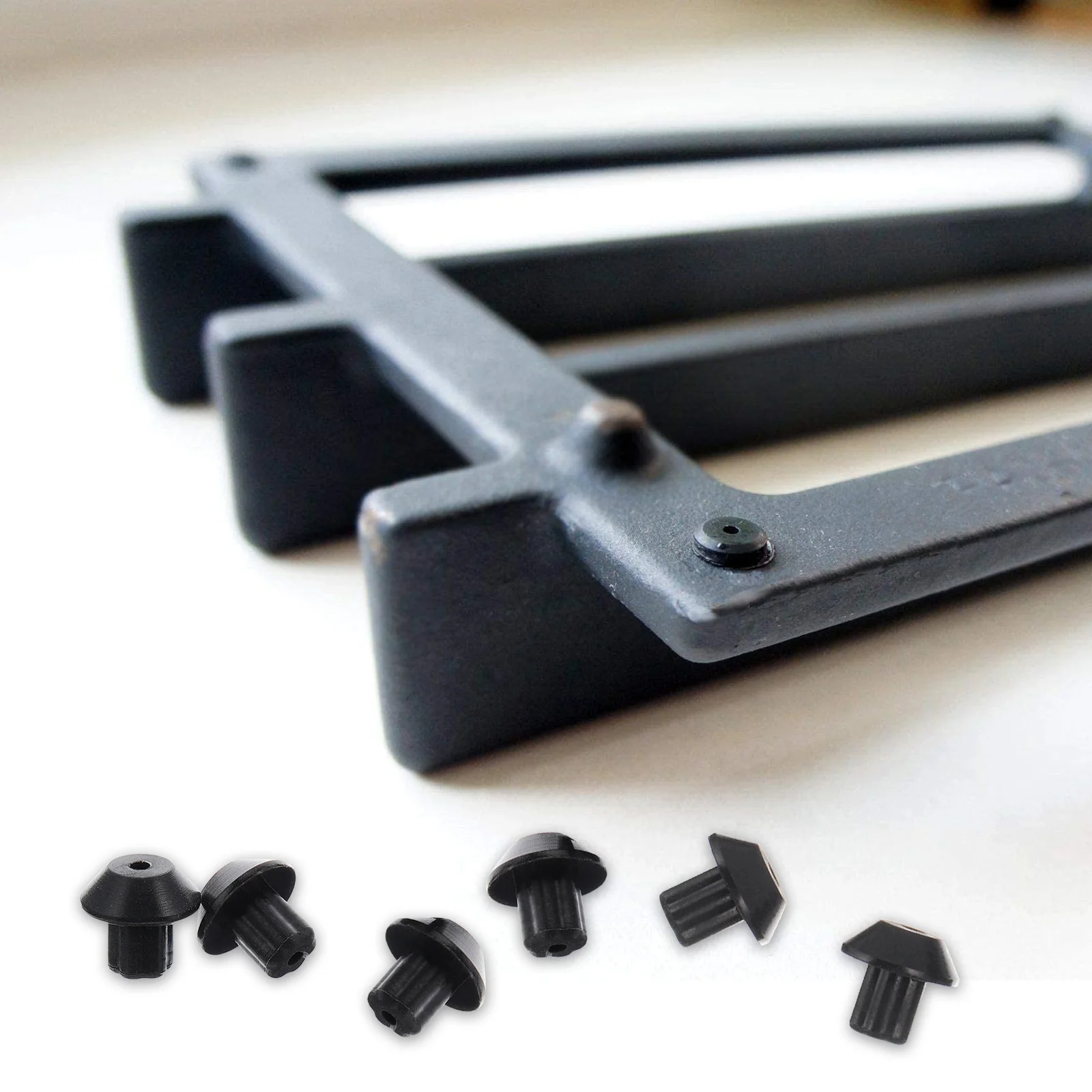 

48pcs Rubber For Hob Grille Replacement Grate Feet For Gas Stove Burner Range Cooktop Leveling Pads - Stove Burner Legs, Grate