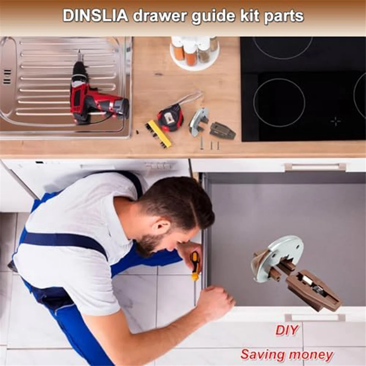 Новый комплект запасных направляющих для Kenlin Rite-Trak II, часть 1688, с металлической задней частью и упорами для ящиков с роликами