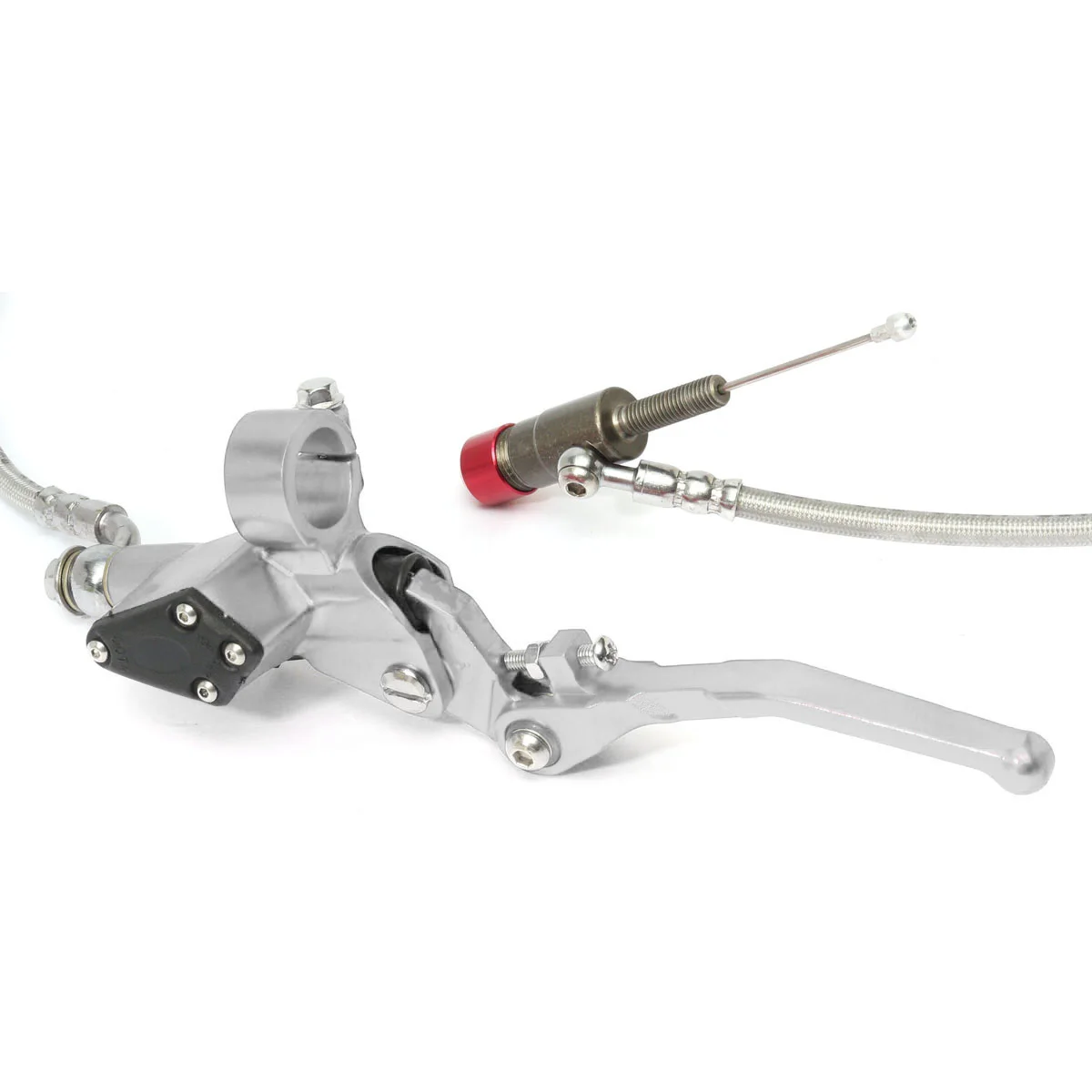 Universal Dirt Bike Hydraulic Brake Clutch Cylinder Red Suitable for Most Pit Bikes Motorcycle Handlebar Cross Country