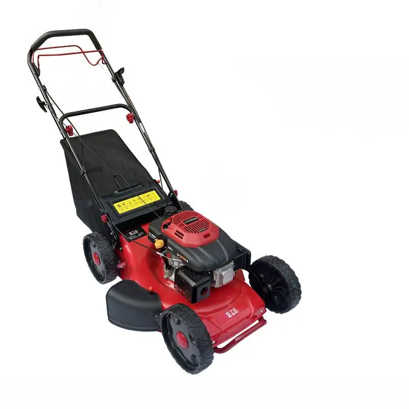 

* FOR Single-Hand Push Manual Lawn Mower 20-21 Inch Self-Propelled Machine 4-Stroke Engine Home Agricultural Use Red High&