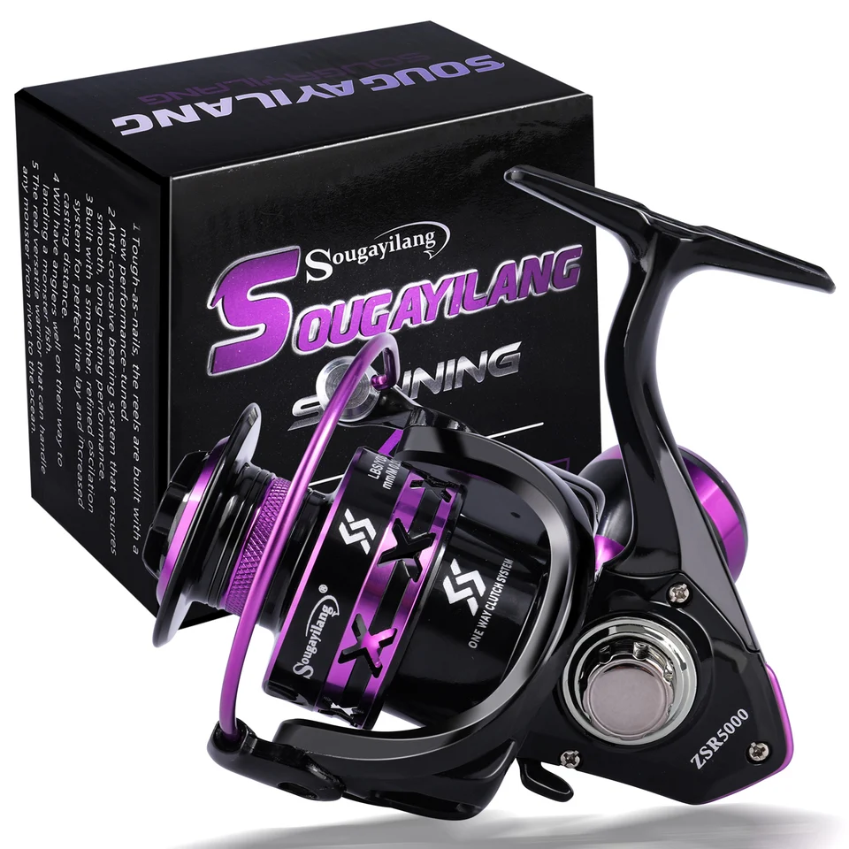 Sougayilang-スピニングリール5.0-2000,最大抗力10kg 5bb,carp釣り