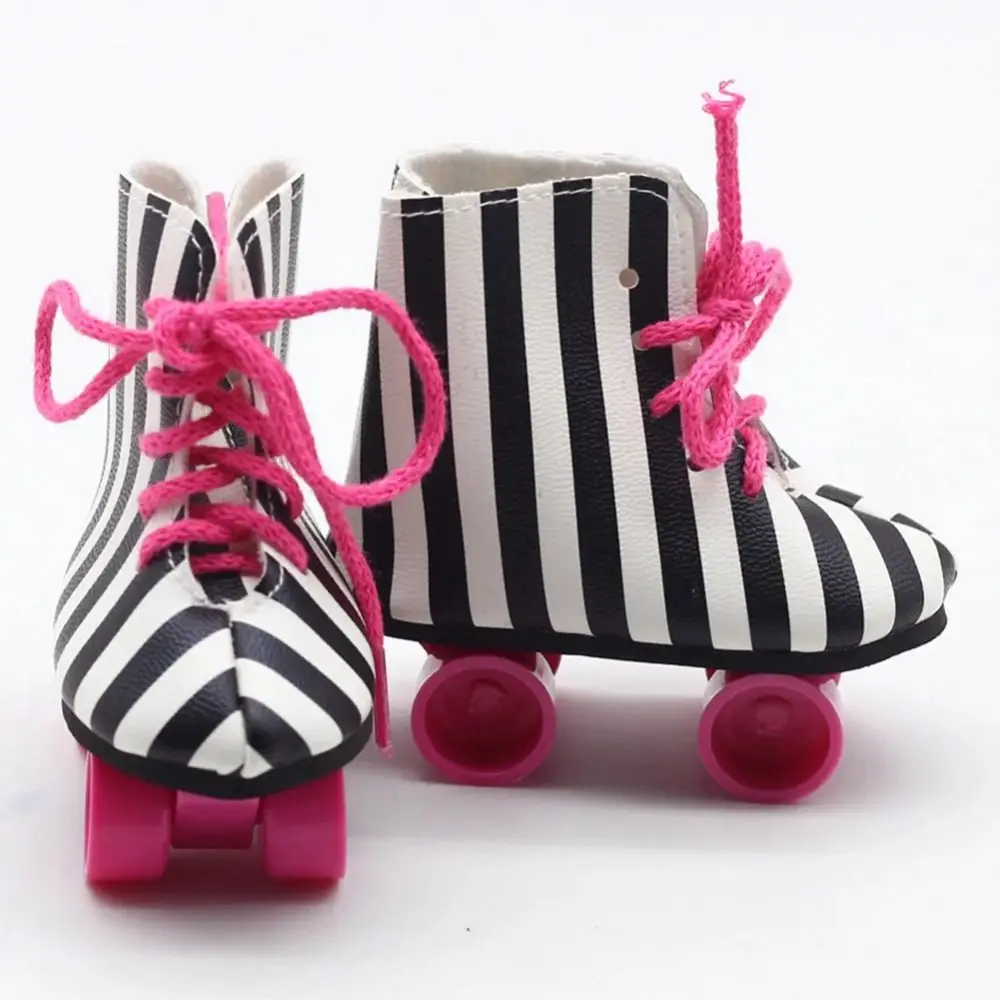 1 para brokatowych wrotek dla lalek Modne wrotki dla lalek Mini BJD Urocze buty dla lalek Kawaii RICE dla 18-calowych lalek amerykańskich