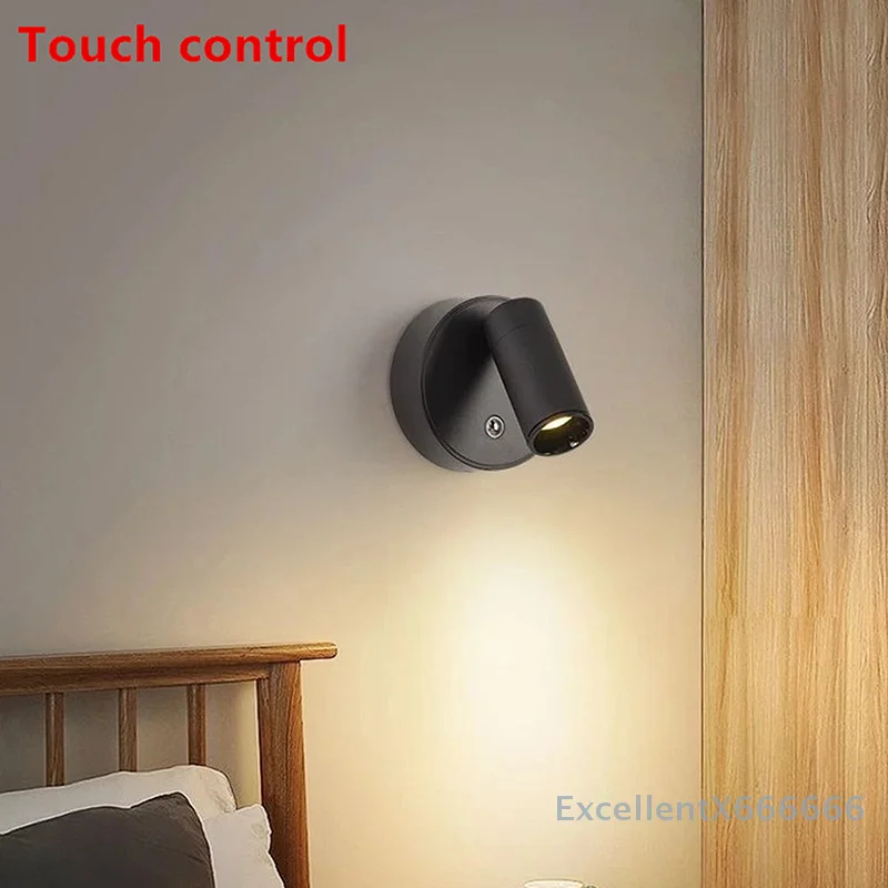 2000mAh USB Rechargeable Wall Mounted Cabinet Lighting Spotlight Touch Magnetic Base LED Wireless Wall Light