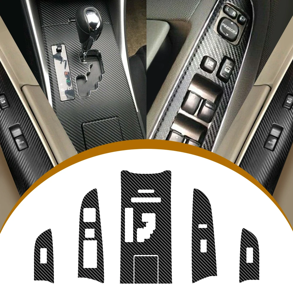 Carbon Fiber Gear Shift Box Panel Cover Trim Accessories For LEXUS IS250 300 350 2006-2012 Auto Interior Stickers Car Styling