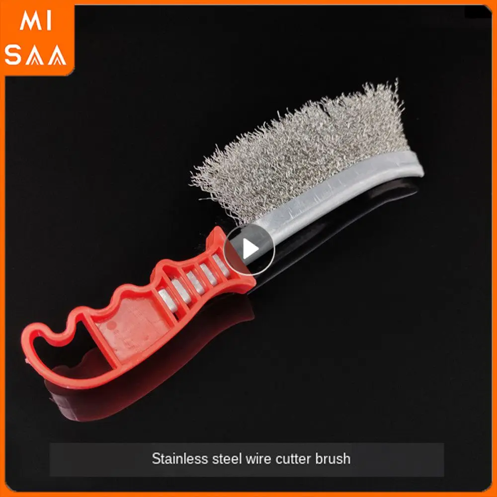 Handle Simple Convenient General Portable Kitchen Brush Wear Resistance Security Home Furnishing Steel Wire Durable Gap Clean