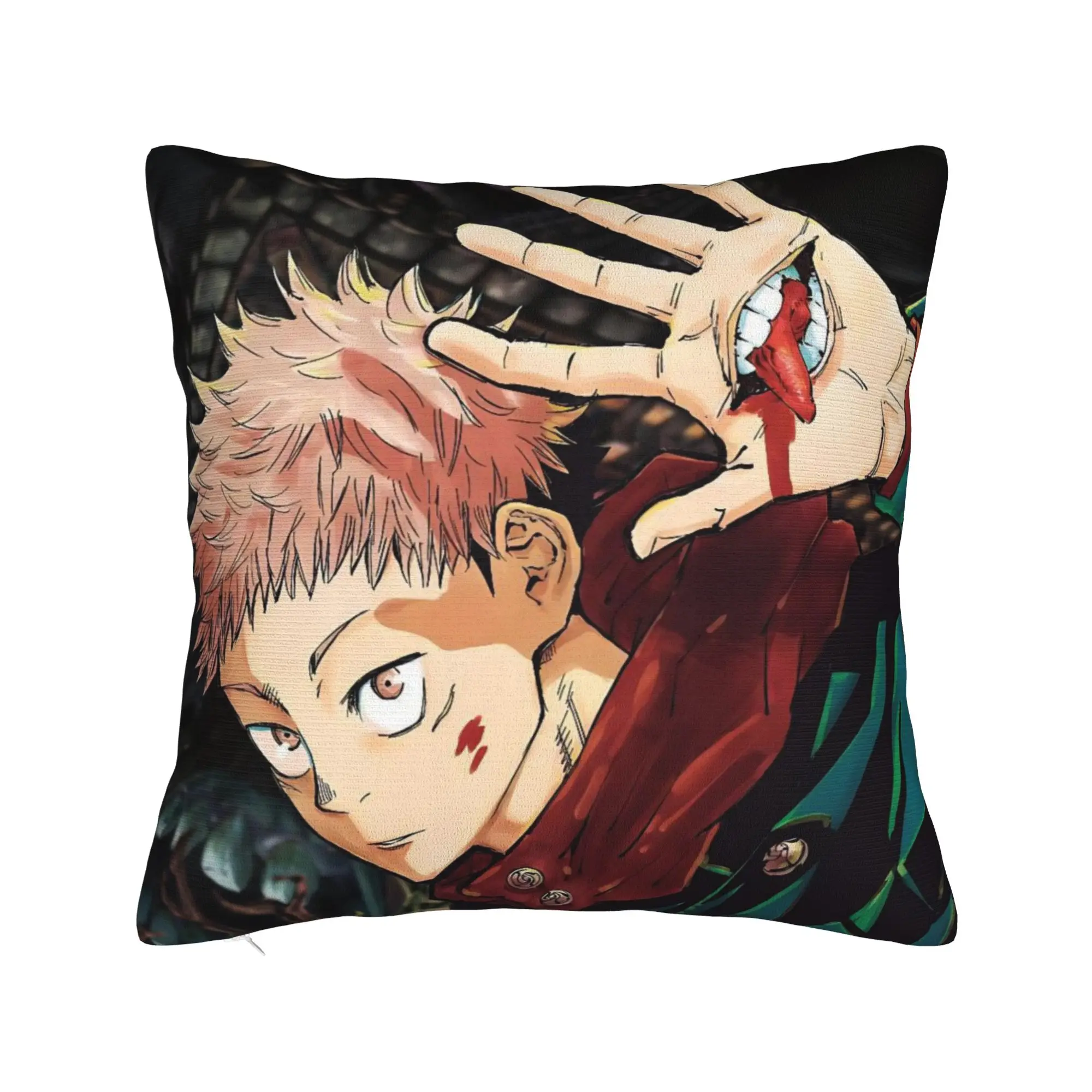 Itadori Yuji  Pillow Covers Merch Printing Cushion Cover Gift  JJK Anime  Pillow Case Cover Home Multi-Size