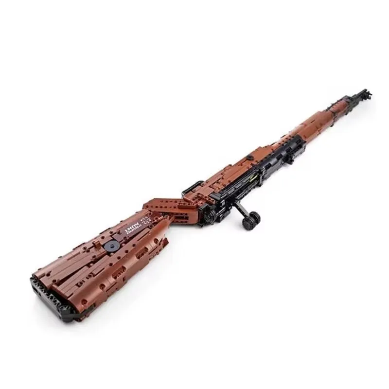 Mauser 98K karabin snajperski klocki WW2 broń wojskowa seria strzelanka montaż cegieł zabawki na prezenty świąteczne dla dzieci