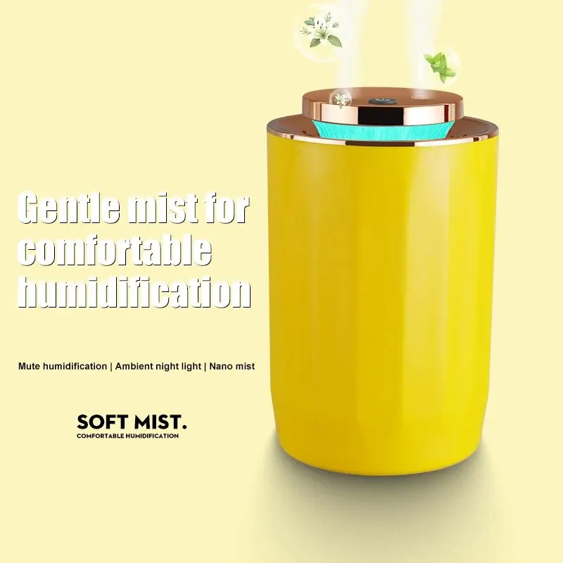 

Красочный легкий увлажнитель с двойным распылением, 2,2 л, увлажнитель эфирного масла, диффузор, портативный настольный домашний увлажнитель воздуха