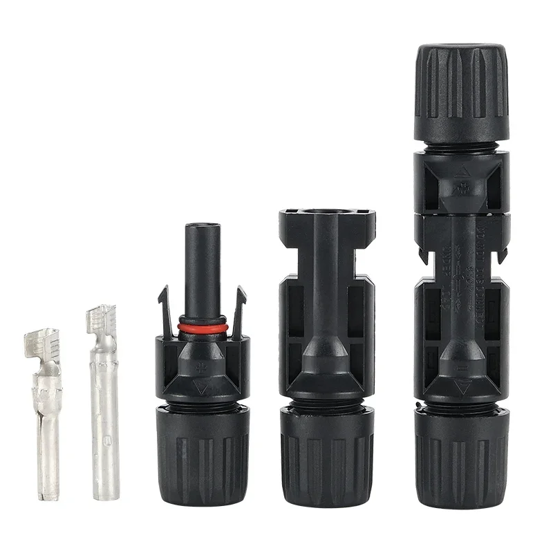 1000V/1500V PV Solar Connector DC 30A/50A Plug Kit for Solar Panels and Photovoltaic Systems 2.5/4/6mm2 IP67 Waterproof