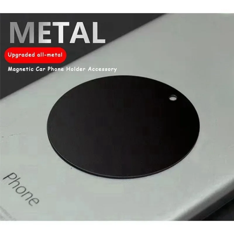 

4 PCS Universal Disk Magnetic Iron Metal Stick Sheet Strong Suction Phone Holder Magnetic Iron Sheet Sticker for Mobile Phone