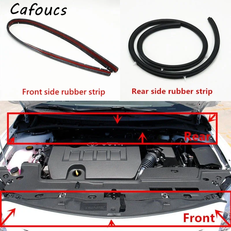 Car Front Engine Bonnets Cover Waterproof Rubber Seal Strip Bonnet Hood To Cowl Top For Toyota Corolla ALTIS 2007-2013