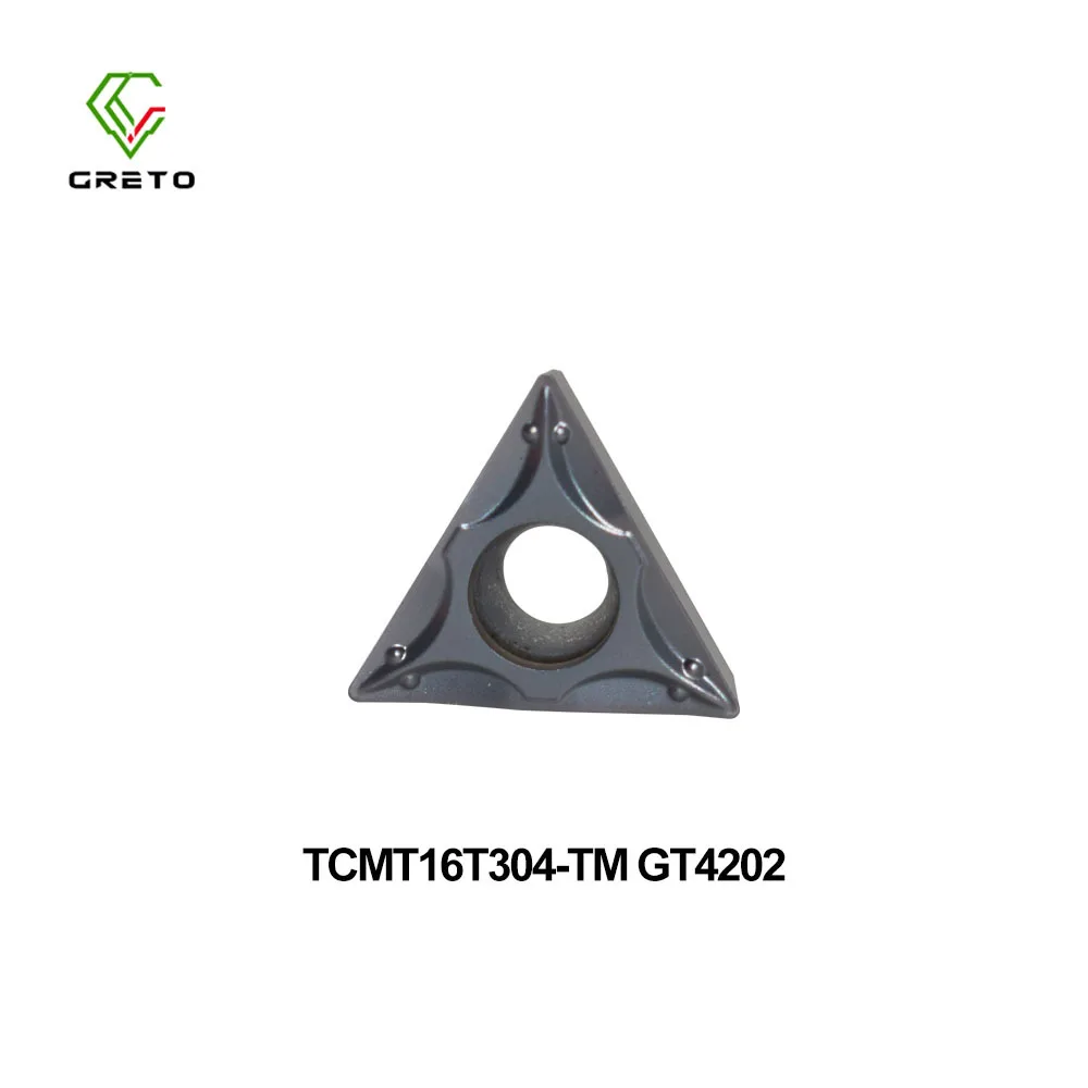 

GRETO TCMT16T308-TM GP1251 GP1351 GK3152 GT4202 GT4205 Carbide Turning Tool For Lathe Blade TCMT16T304-TM TCMT16T312-TM