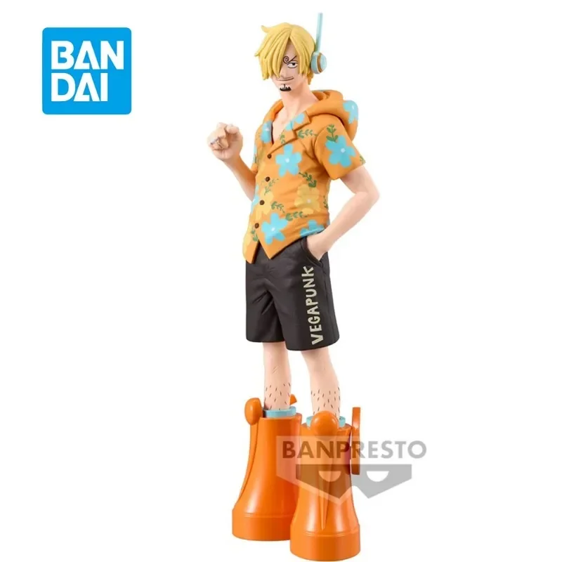 Original Bandai DXF Figure One Piece Sanji The Grandline Men Egghead 1Collection Ornaments Figure Toys Birthday Gift 17cm