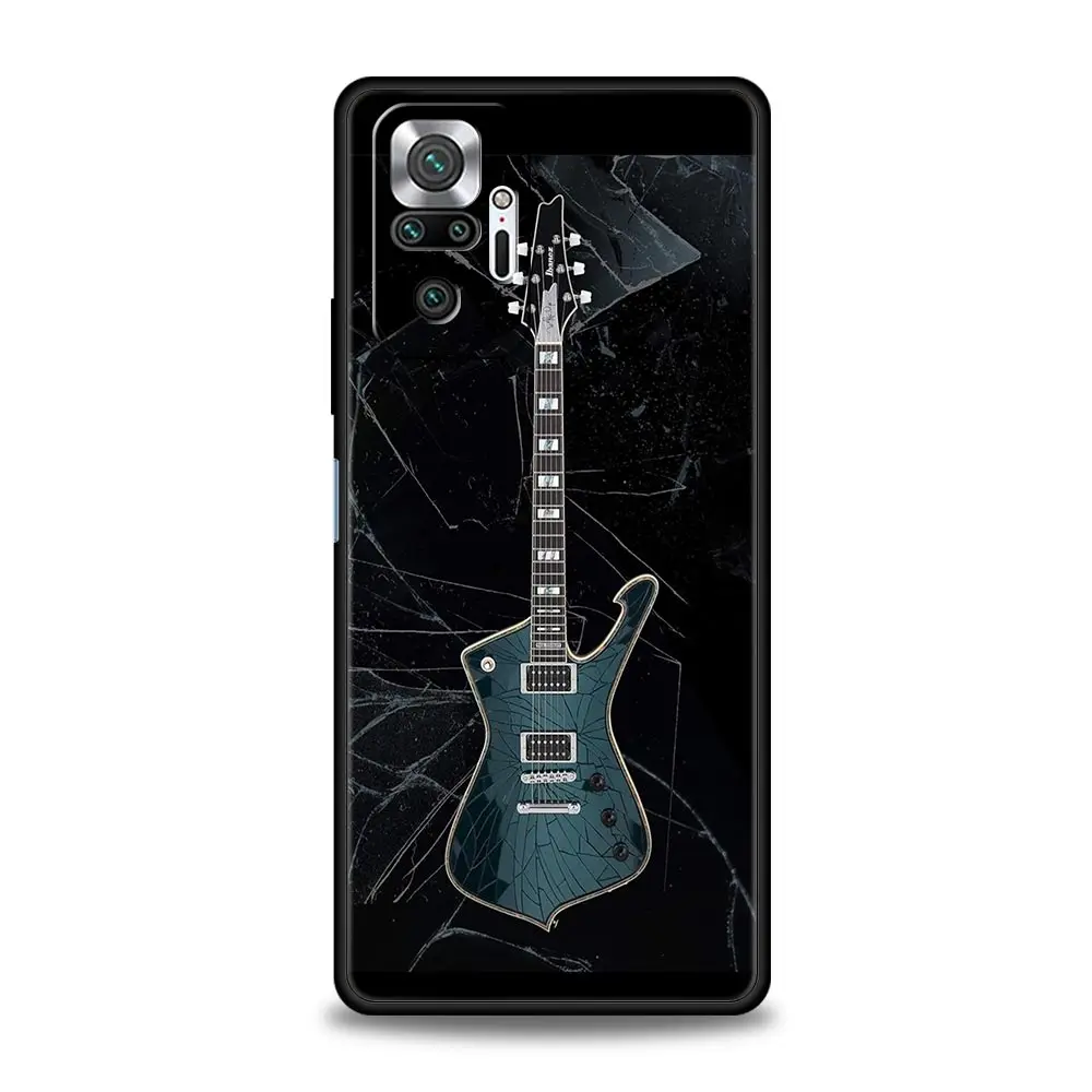 Telefoon Geval Voor Xiaomi Redmi Note 14 13 12 5G 9S 9 10 11 Pro Plus 4G 9T 14C 13C 12C 10C 9C 9A Cover Gitaar Snaren Muziek Gitaar