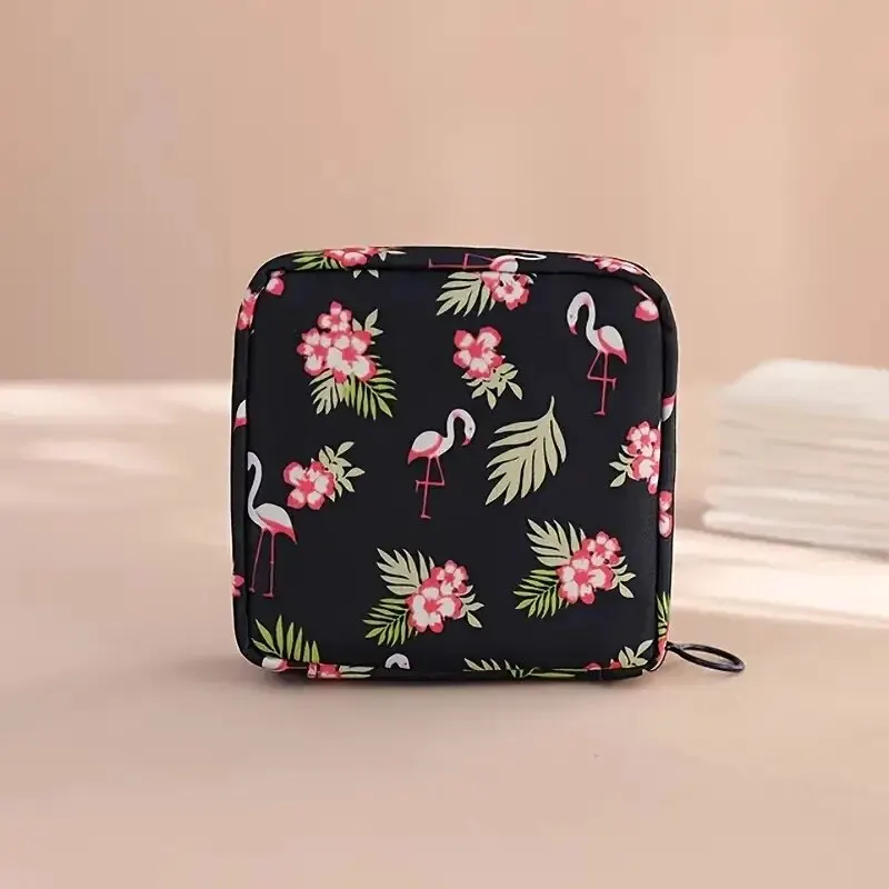 Vrouwen Maandverband Tampon Opbergtas Draagbare Waterdichte Organizer Pouch Cartoon Patroon Maandverband Zak