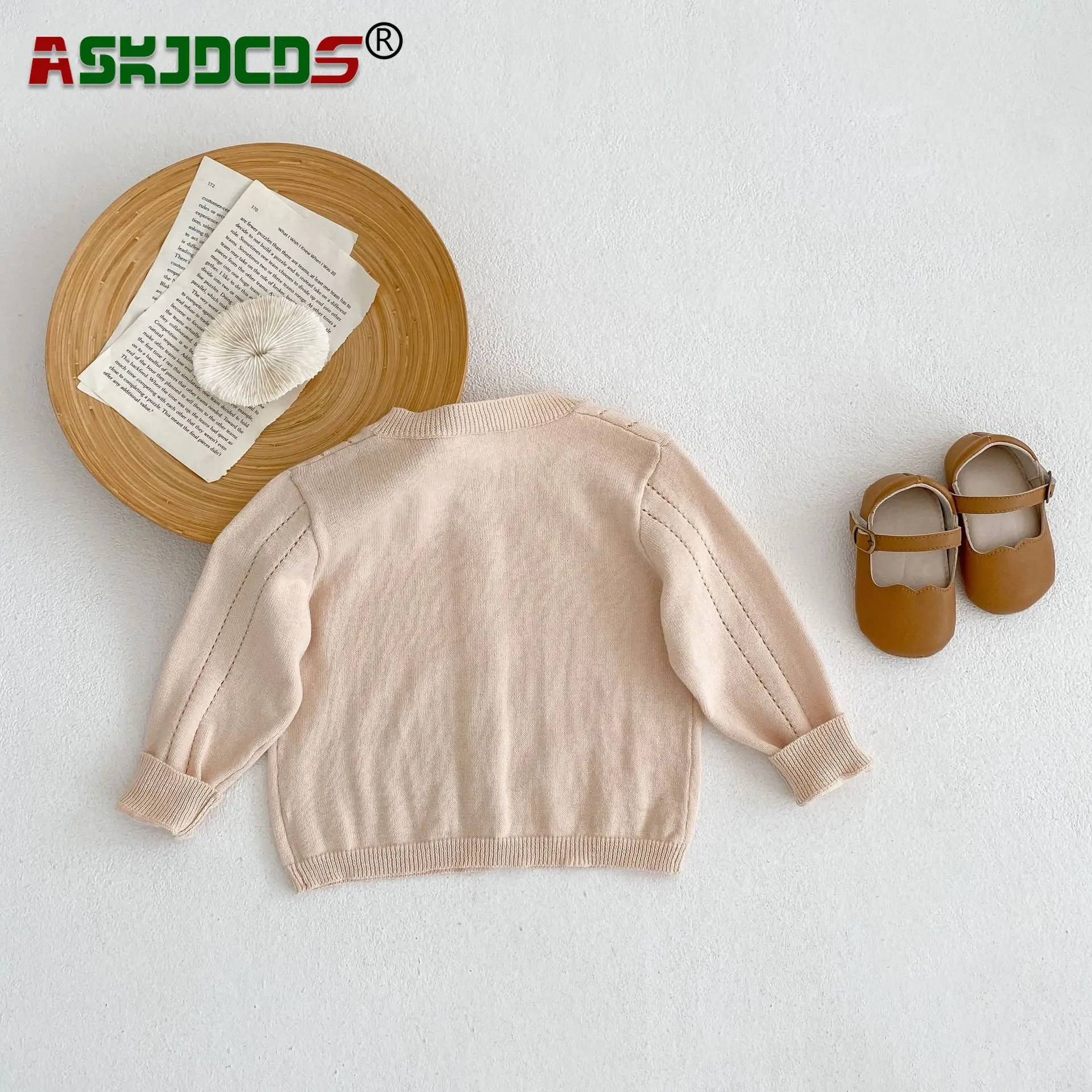 

Kids Baby Girls Boys Thin Knitted Solid Color Hollow-out Air-conditioned Shirt Toddler Infant Jacker Children Sunscreen Coat