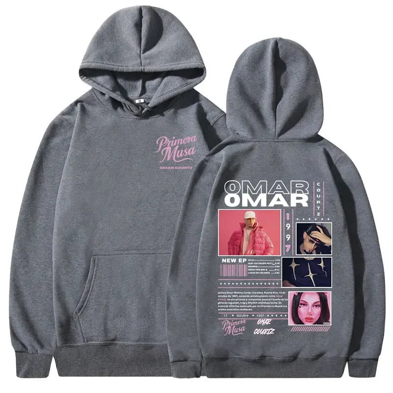 Omar Courtz Primera Musa Album Tour Merch men's hoodie Hip Hop Fashion Casual streetwear high quality hoodie #6