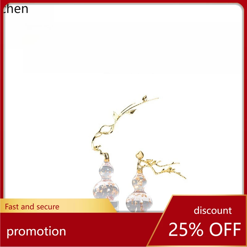 

CZ Metal Gourd Home Decor Model Room Display Shelf Window Entryway Tea Room Craft Ornament