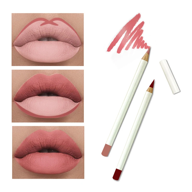 Matte Waterproof Lip Liner Custom Logo 0.27g 26-color Long Lasting Vegan Natural Easy To Apply Private Label Wholesale Makeup