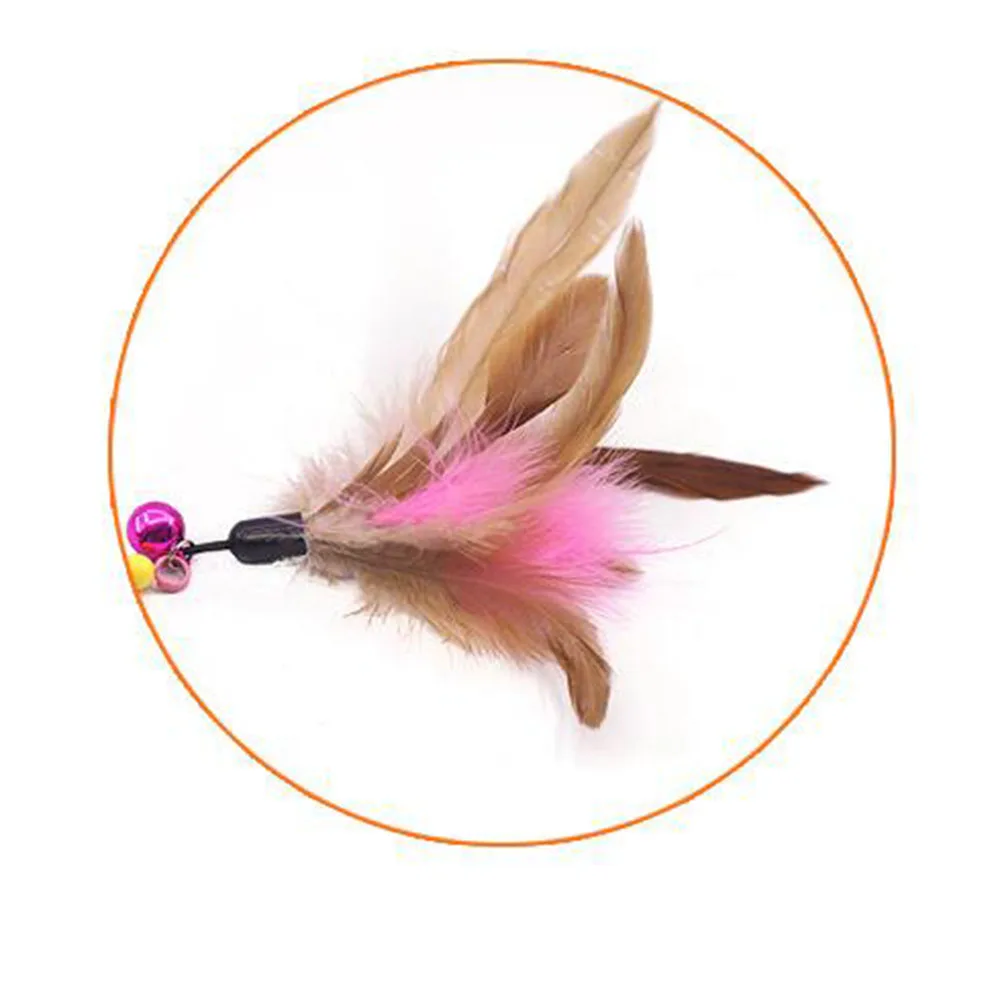 

2pc Funny Cat Sticks Fish Design Interactive Pet For Kitten Play Strengthen Bond Bright Colorful Bells Attract