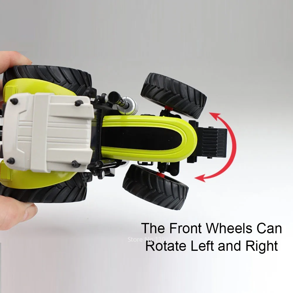 Excavadora de aleación 1:32, Bulldozer, modelos fundidos a presión, coche de juguete con luz de sonido, dirección de rueda delantera, vehículos de ingeniería, regalos para niños