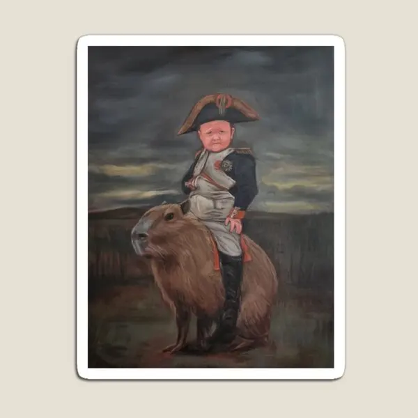 Hasbulla Napoleon Capybara  Magnet Holder Refrigerator Funny  Home Magnetic Colorful Stickers Children Kids Decor Toy Cute Baby