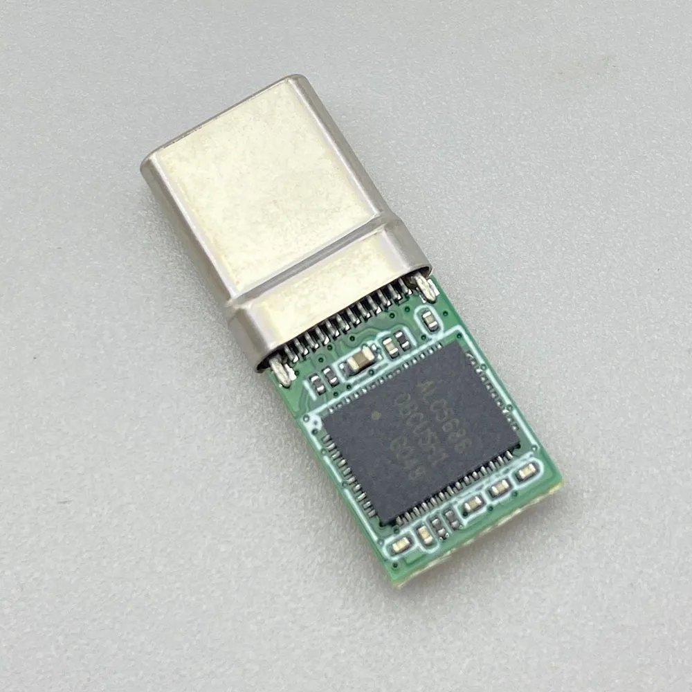 SJ173 Type-C USB-C Male Plug, ALC5686 DAC Decoder Chip,32-bit 384Khz Digital Audio Plug, Fast Charging Connector, DIY Adapter