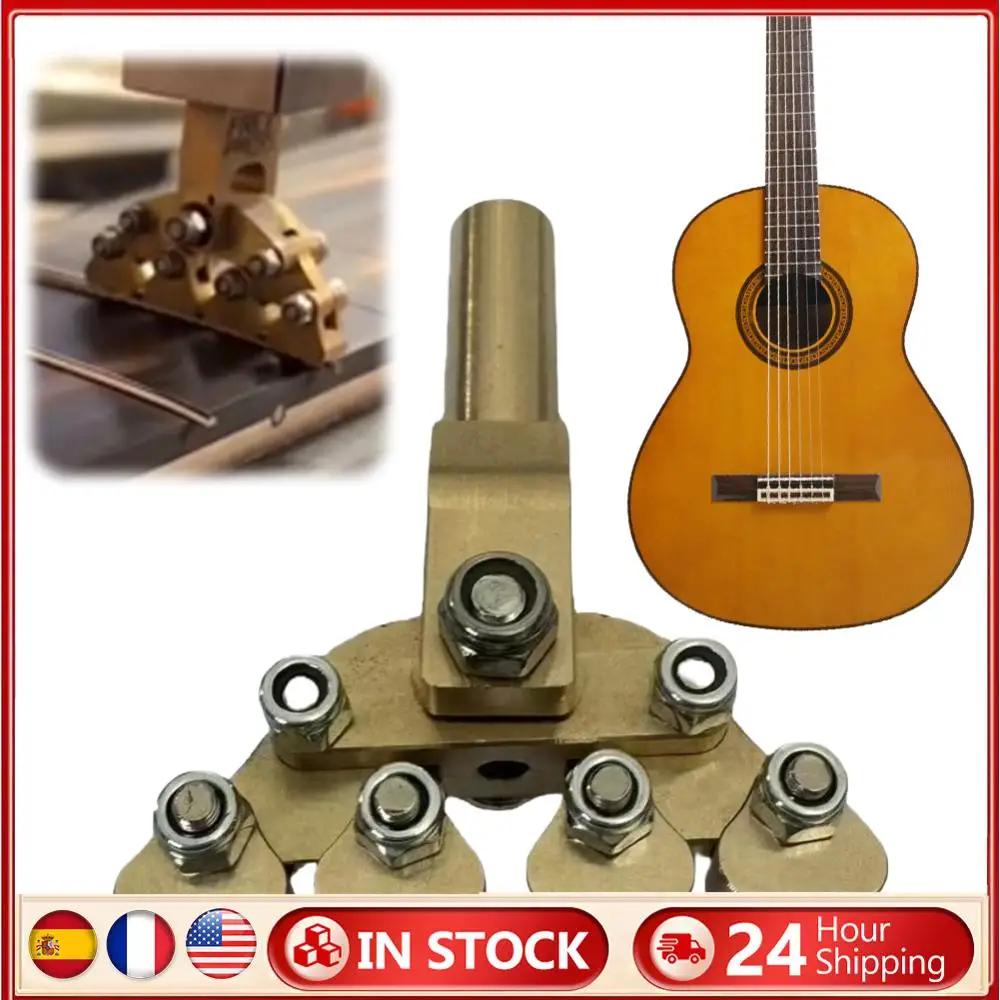 

Guitar Fractal Fret Press Metal Guitar Fret Installation Tool Variable Radian Pressure Head for Various Radius Fretboard
