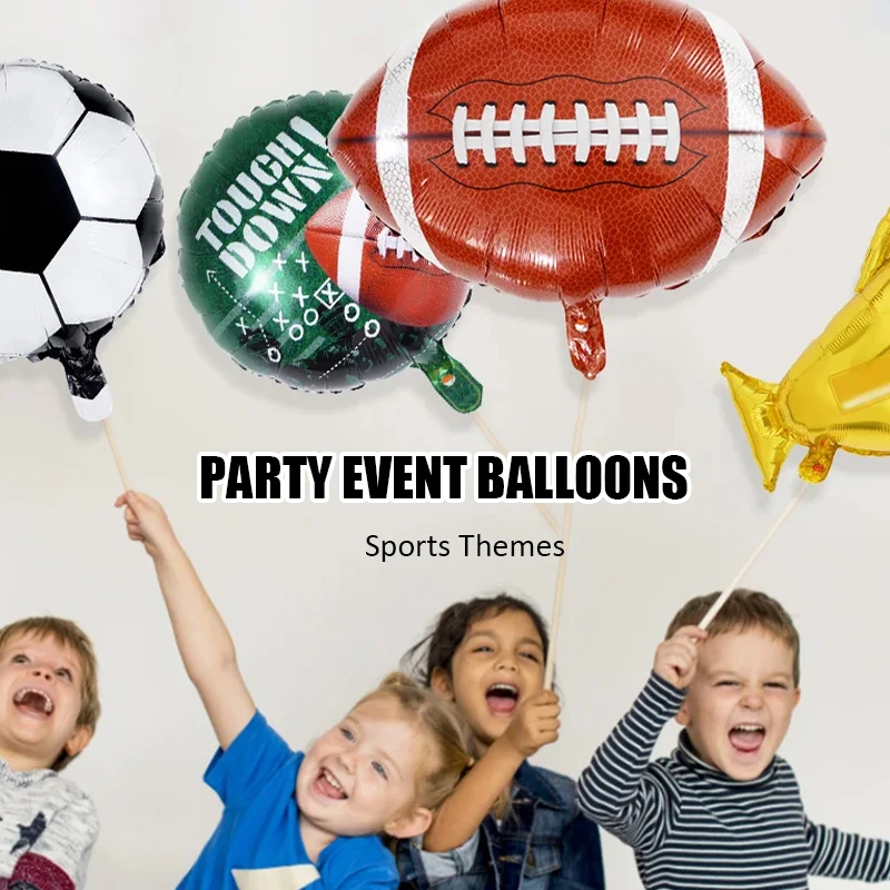 Rugby Themed Balloon Set American Football Aluminum Foil Balloon Super Bowl Party Decoration Supplies Football Themed Party