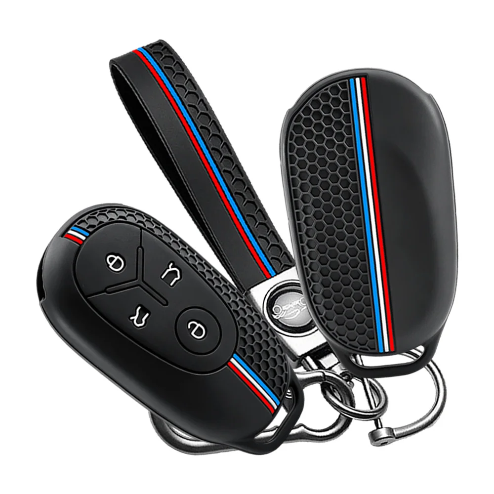 Smart Key Shell With Chain For Geely EX2 GEOME EX2 MMEX2 Max Xingyuan Galaxy Light Star Wishes Proton EMAS Dustproof Perfect Fit