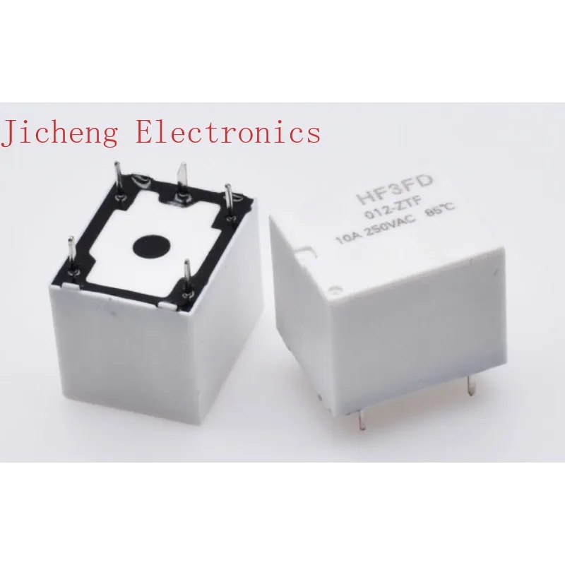 10PCS HF3FD-012-ZTF ultra-small high-power relay, a set of five-pin 10A 250VAC normally open