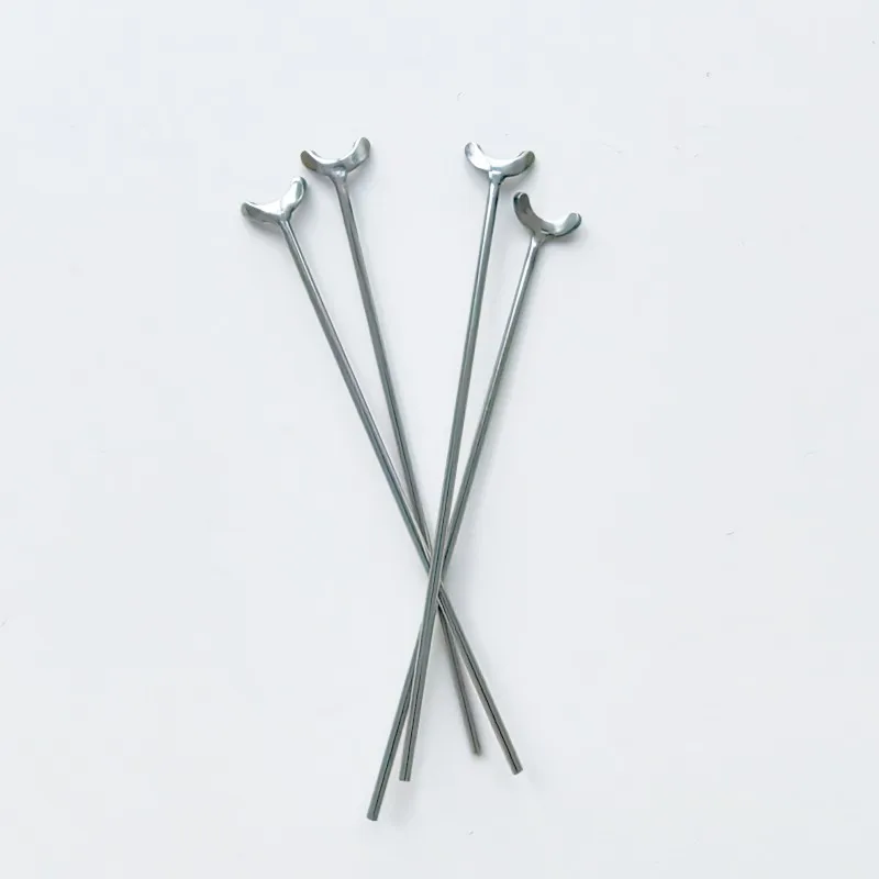 5Pcs Dental Oblique Clasps Ball Retainer J Clasp Y-Type Scheu Style 1.0/0.9/0.8mm Y Shape Similar With Dentaurum