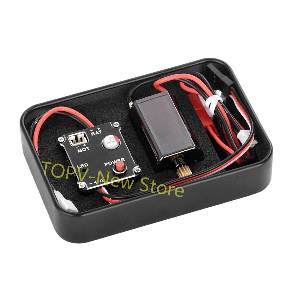 180 50T Brushed Motor 15A Electronic Speed Controller 2S 5V/1A BEC for 1/18/ 1/24 SCX24 TRX4M FMS RC Car Crawler Drift Upgrade