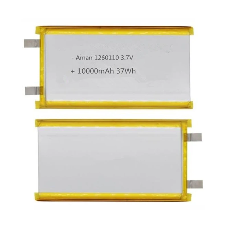 PURFIELD 10000mAh Polymer Lithium Battery 1260110 3.7V Rechargeable Battery for Toy Power Bank GPS Laptop Camping Lights Diy NEW