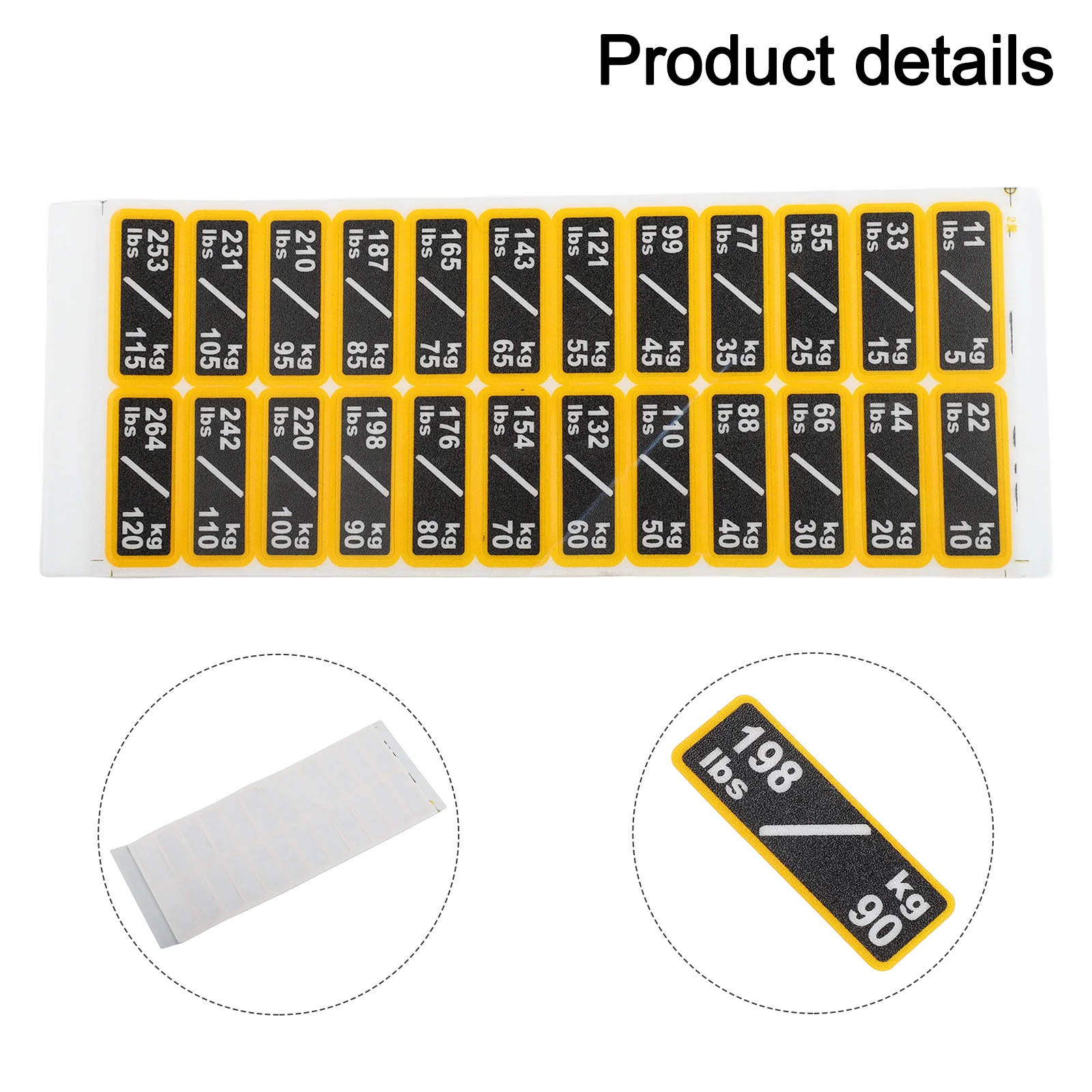 

Weight Stack Label Pack Organize Your Home or Gym For Workouts with Clear Long Lasting Identification Stickers
