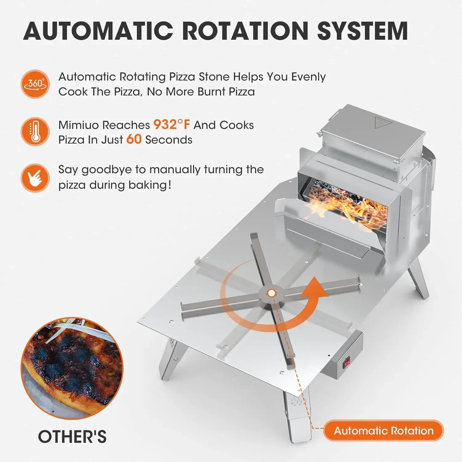 Ooni Karu Portable Camping Firewood Cooking Pizza Barbecue Stove Charcoal Particle Oven Household Commercial