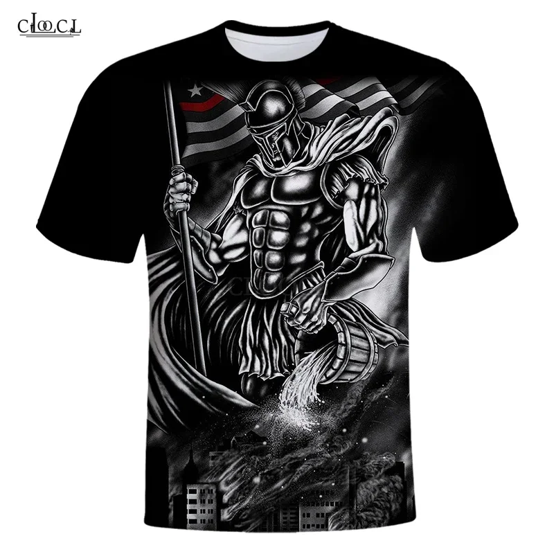 

HX новейшая футболка унисекс с рыцари тамплиеров, мужская уличная одежда, популярный повседневный пуловер в стиле Харадзюку с 3D принтом и короткими рукавами, Прямая доставка