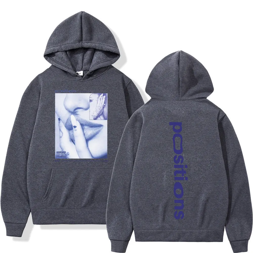 Herren-Hoodie mit Retro-Muster von Ariana Grande, Unisex, Modischer Pullover, Herbst/Winter Langarm Lockerer Freizeit-Sweatshirt – Detail 6