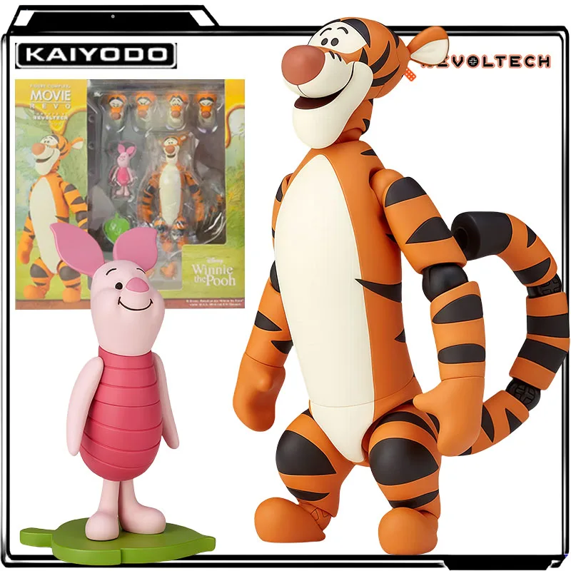 

Kaiyodo Genuine Revoltech Anime Figure MOVIE REVO Tigger No.012 Action Figure Toy for Boys Kids Gift Collectible Model Ornaments