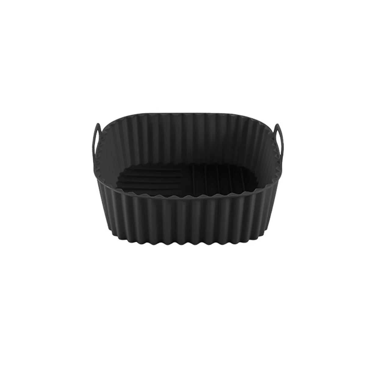 1PC Silikonowa taca do pieczenia Frytkownica powietrzna Kwadratowa taca izolacyjna Odporna na wysokie temperatury i łatwa do czyszczenia Kosz do frytkownicy powietrznej — zdjęcie 5